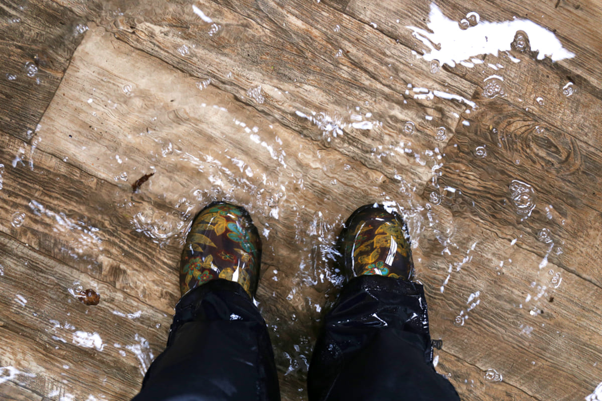 A flood in a home