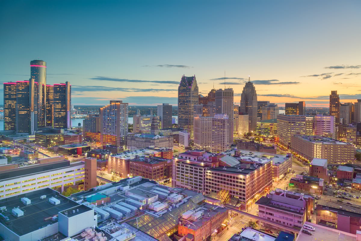 The Detroit, Michigan skyline-1