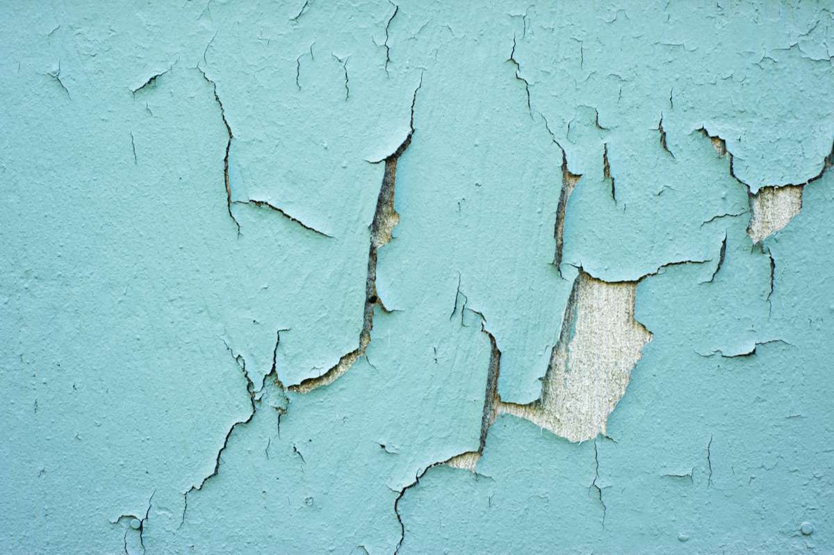 Cracking, peeling paint