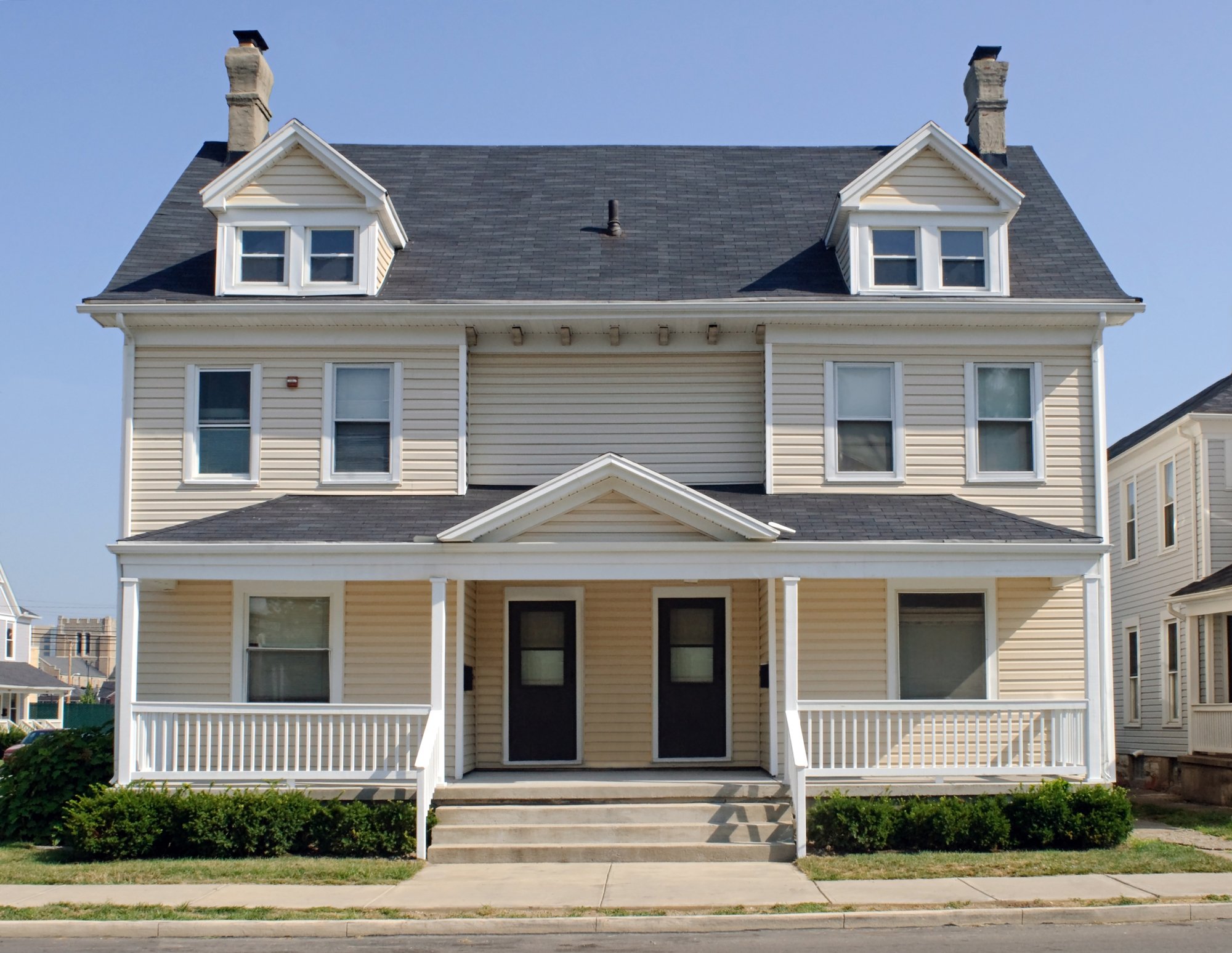 A duplex, Detroit investment properties concept.  